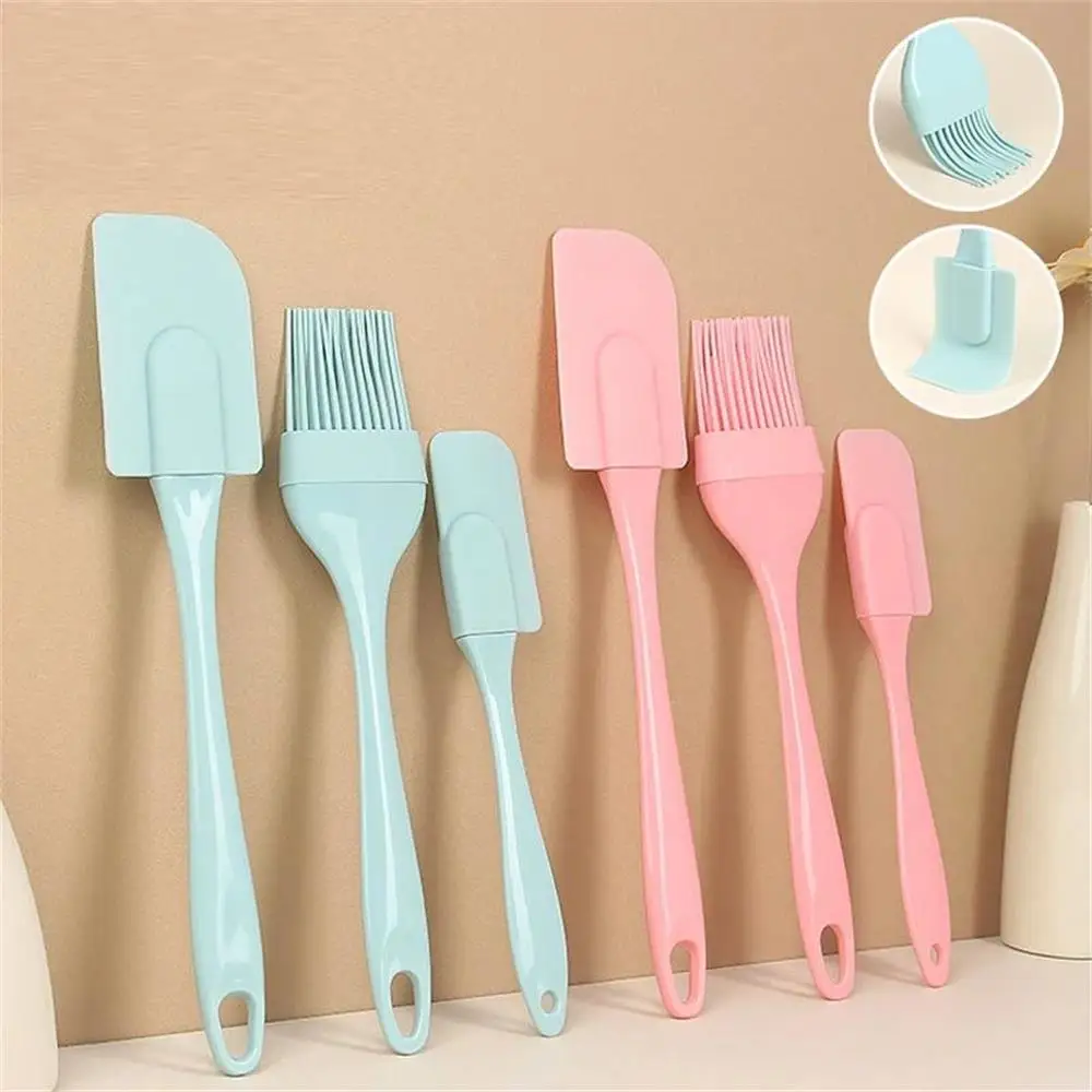 Kitchen Appliances B&Q - 3Pcs Non-Stick Silicone Cream Scraper Bread