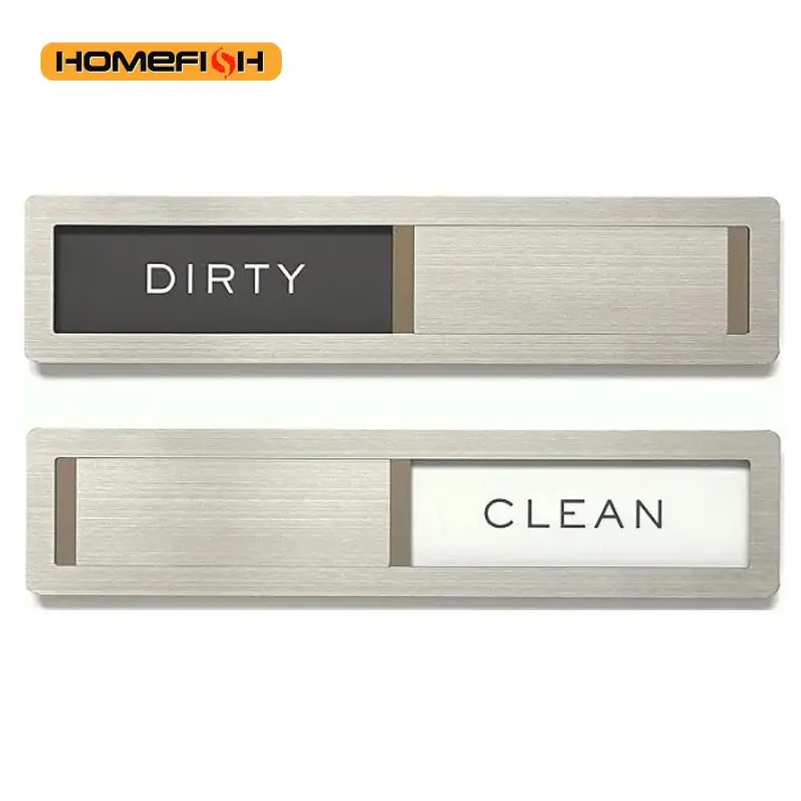 Kitchen Appliances White - Dishwasher Magnet Clean Dirty Sign, Premium