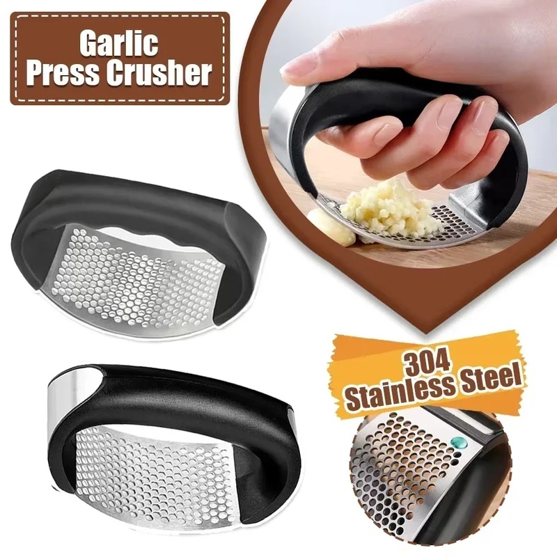 Kitchen Appliances On Sale - Handheld Press Garlic Crusher Stainless Steel