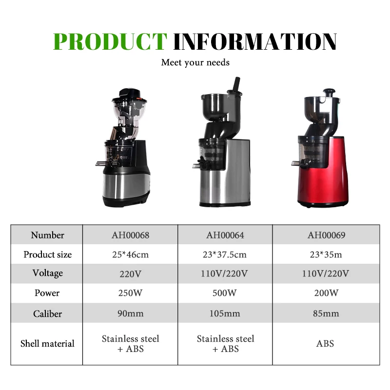 Juicer Cold Press Slow - Automatic Juicer Extractor Machine Orange Juicer