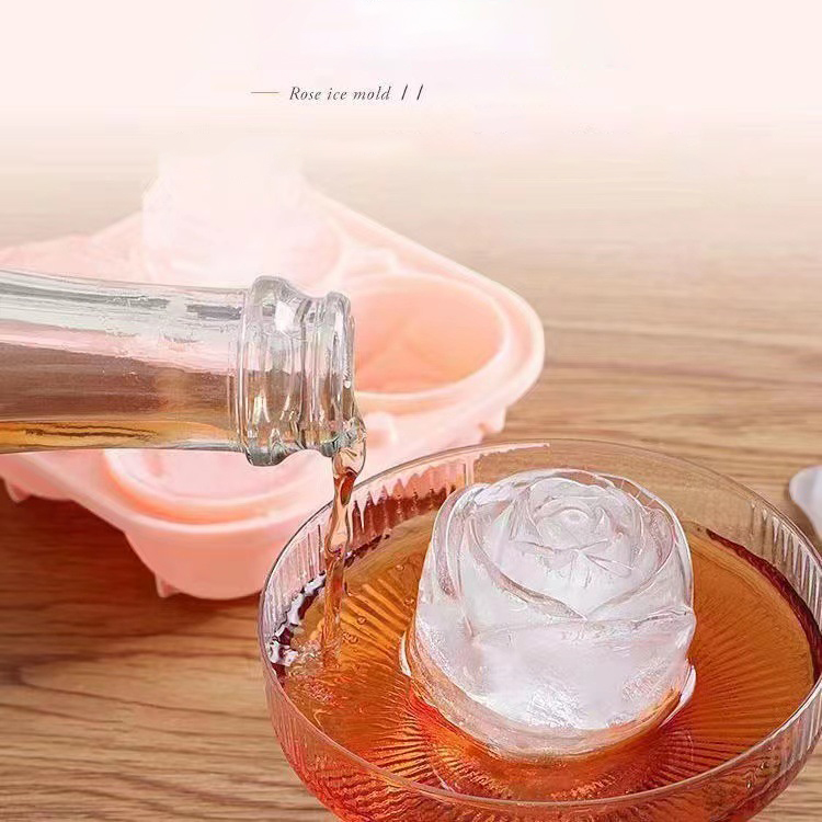 3D Rose Ice Molds 4 Holes Ice  - Kitchen Appliances On Sale 评论和价格
