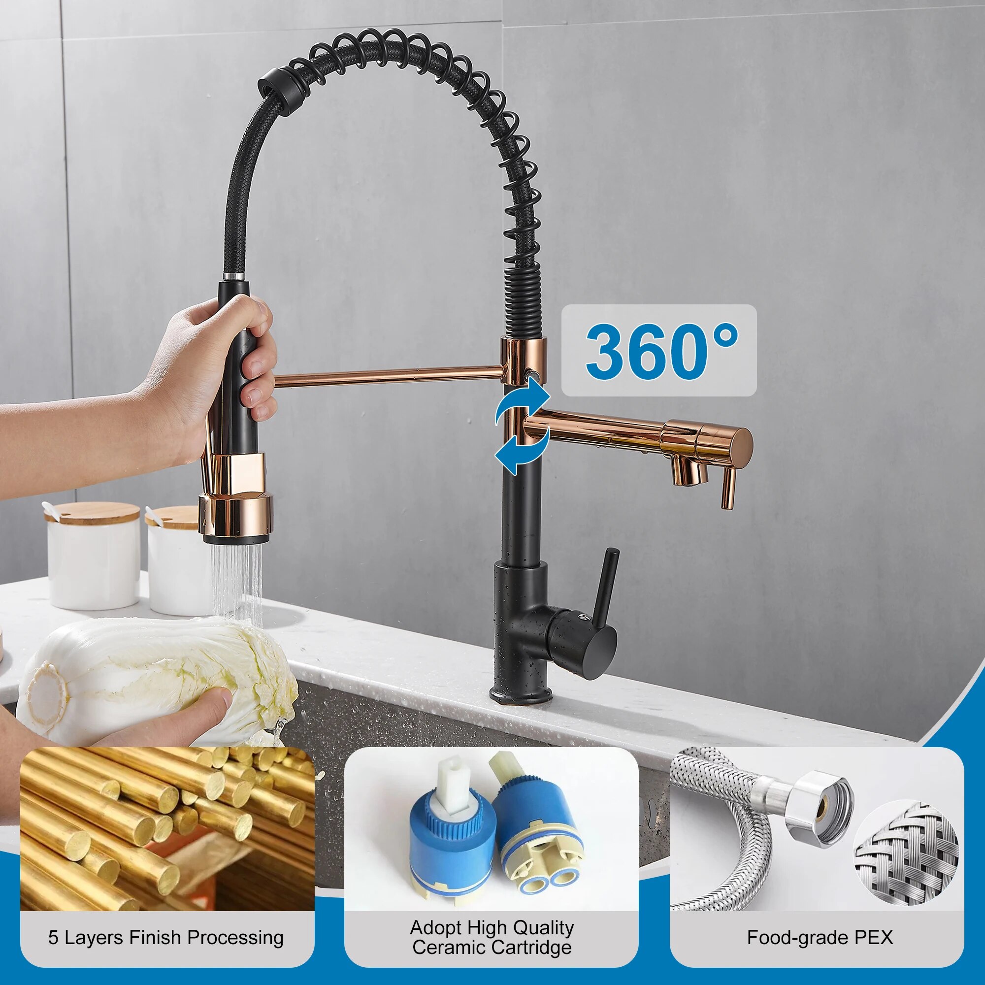 Kitchen Faucet with Pull Down  - Kitchen Appliances White 评论和价格